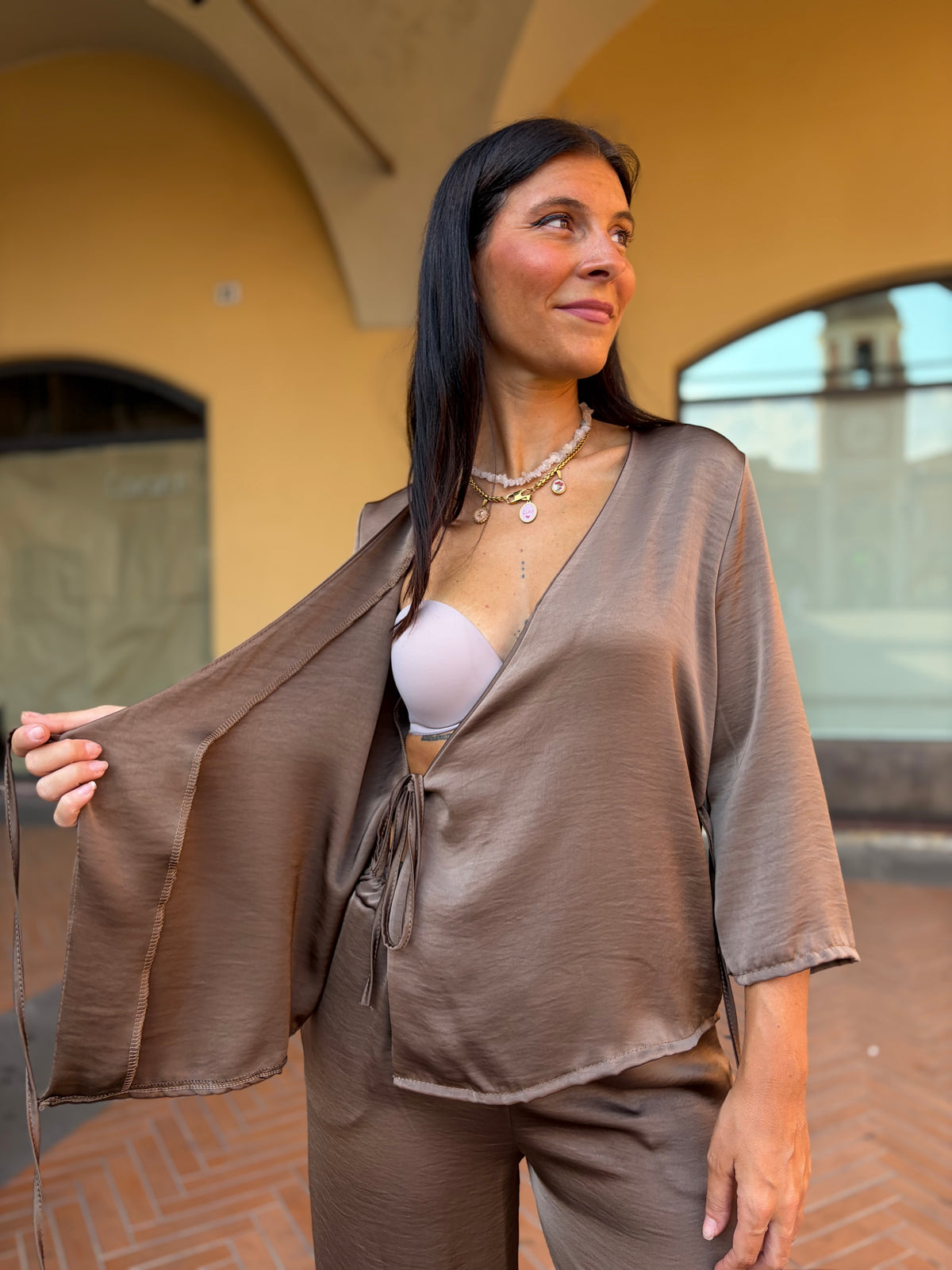 COORDINATO ANNETTE - tortora