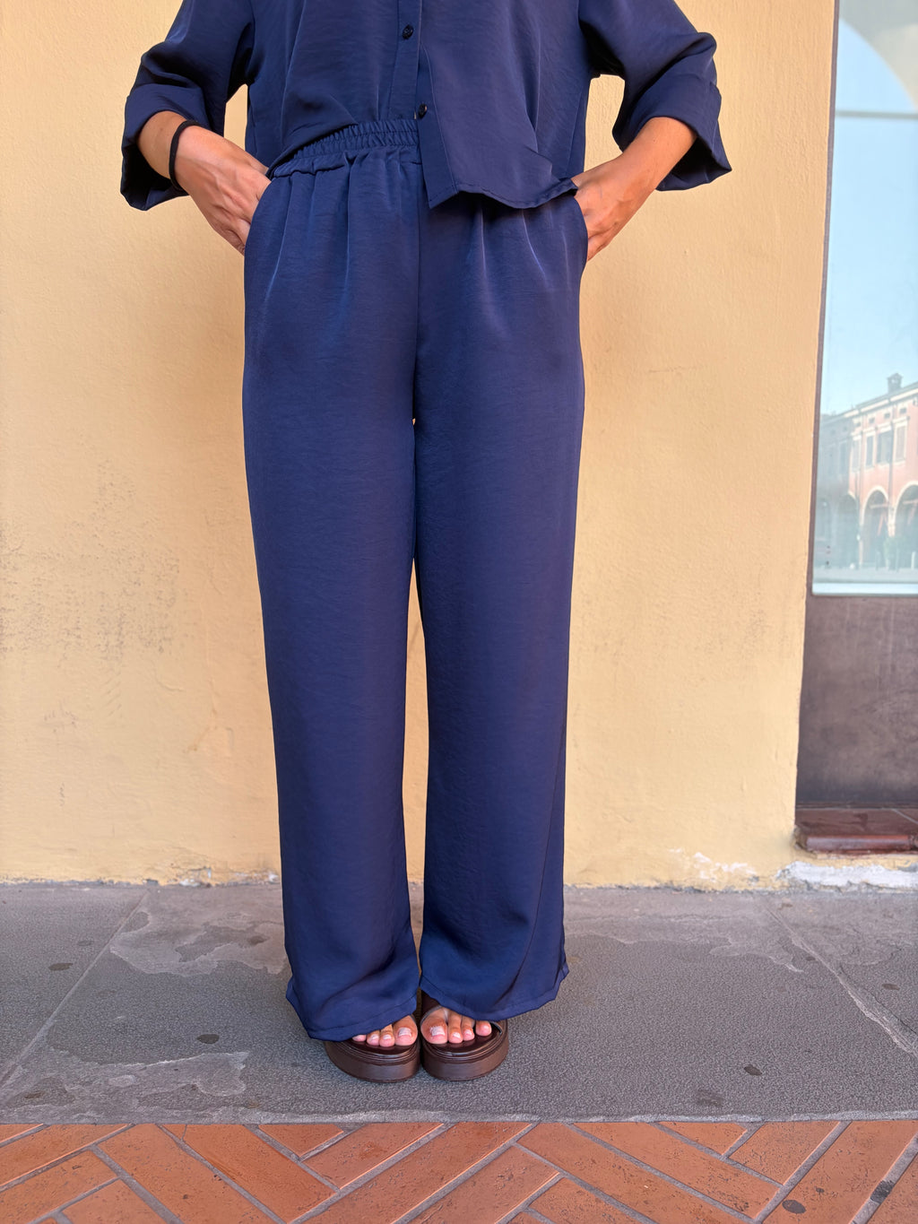 PANTALONE REBECCA -blu