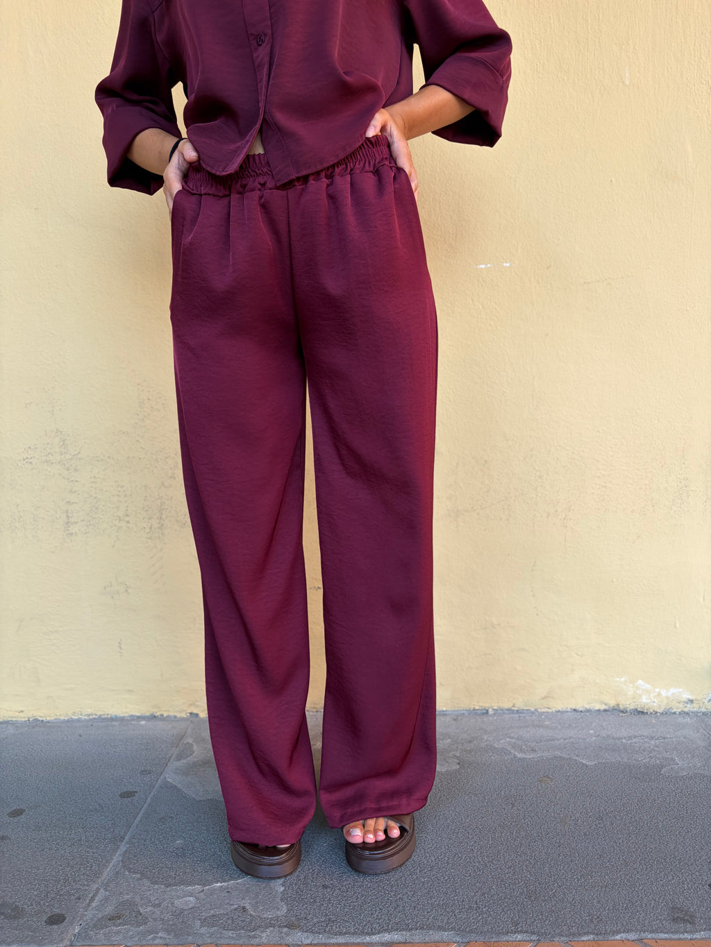 PANTALONE REBECCA -vinaccia