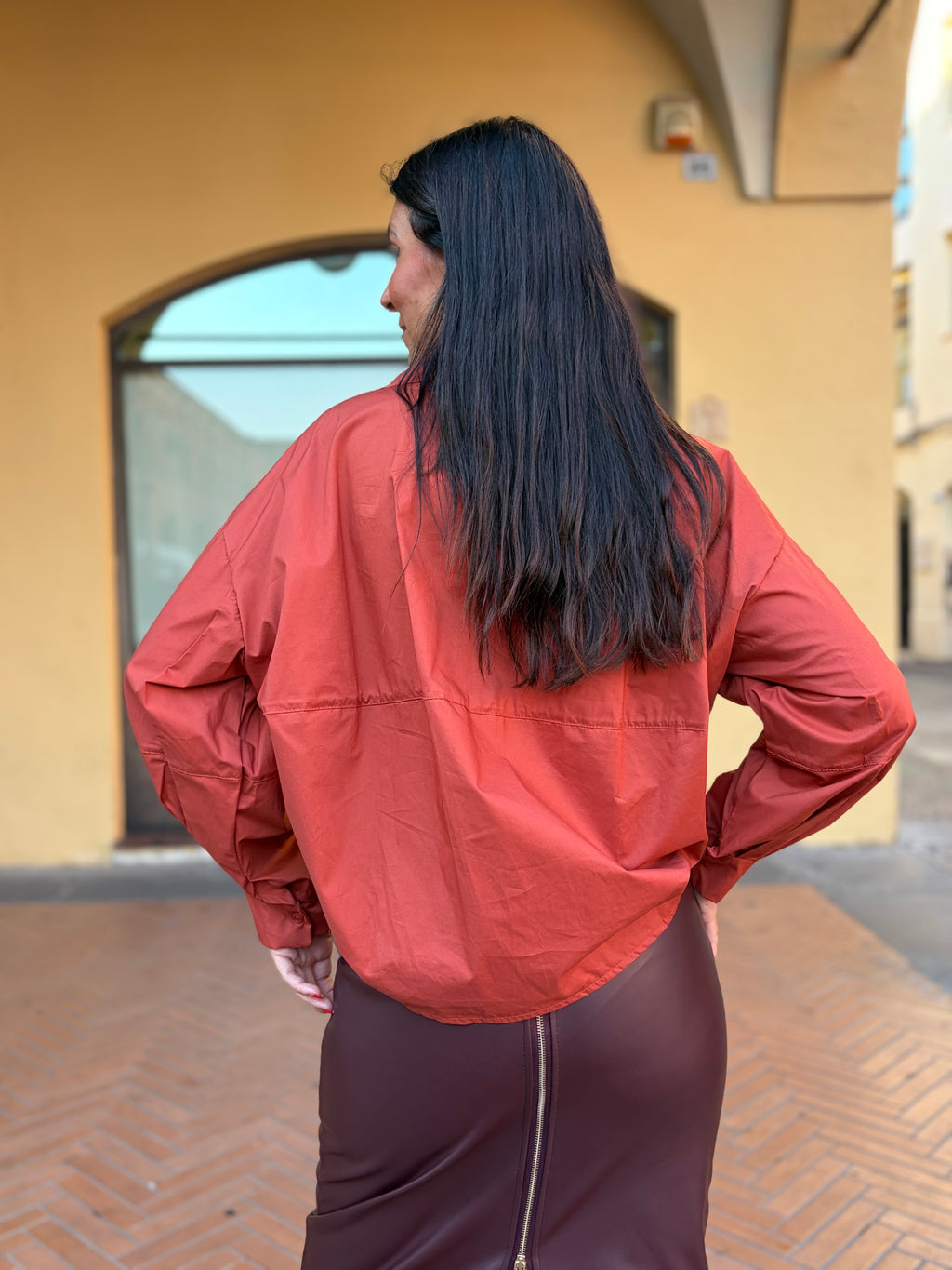 CAMICIA CLIVIA -zucca