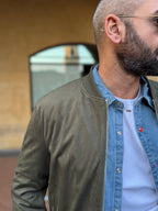 BOMBER SUEDE