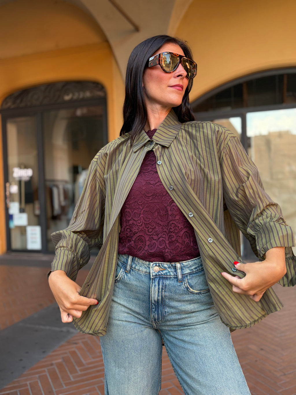 CAMICIA TULIPANO - pistacchio
