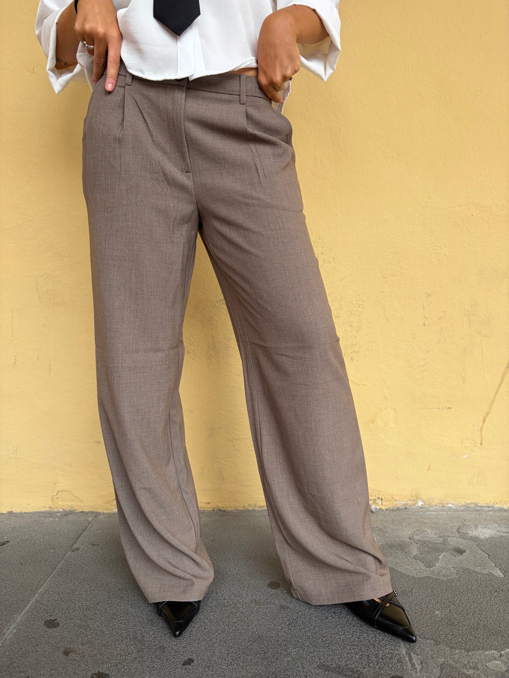 PANTALONE COPENAGHEN - tortora