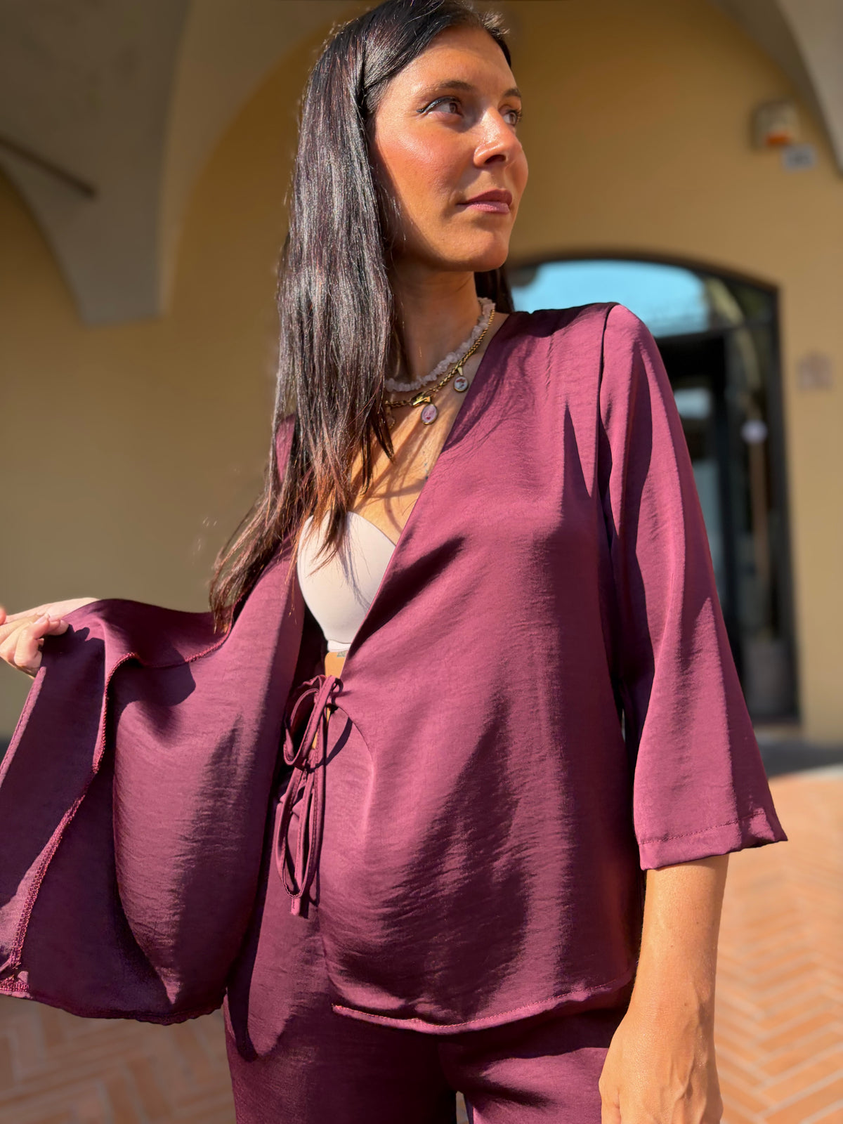 COORDINATO ANNETTE -vinaccia