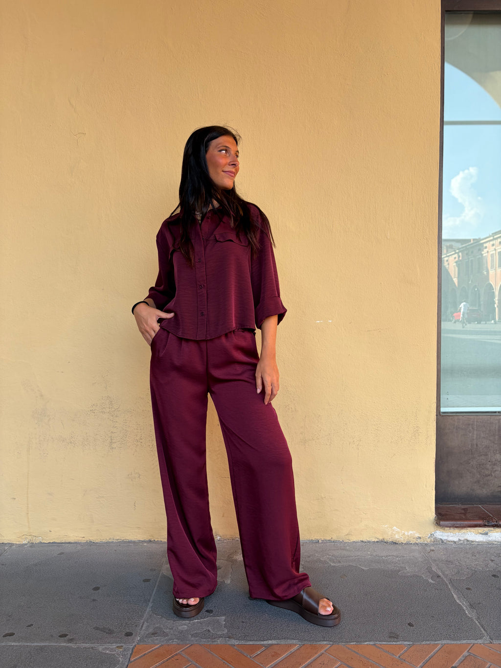 PANTALONE REBECCA -vinaccia