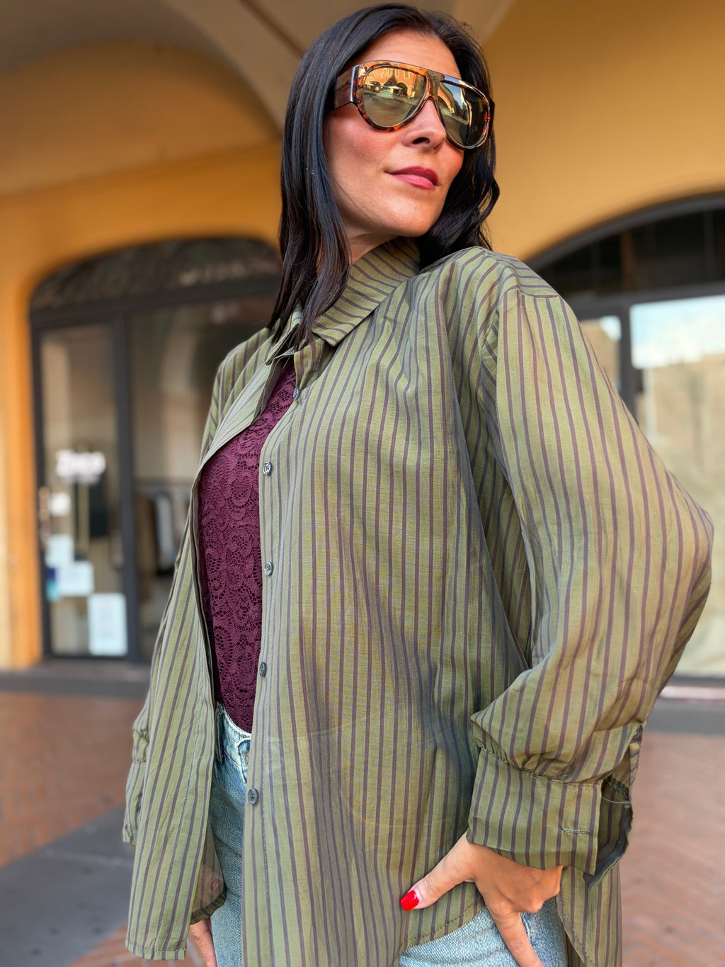 CAMICIA TULIPANO - pistacchio