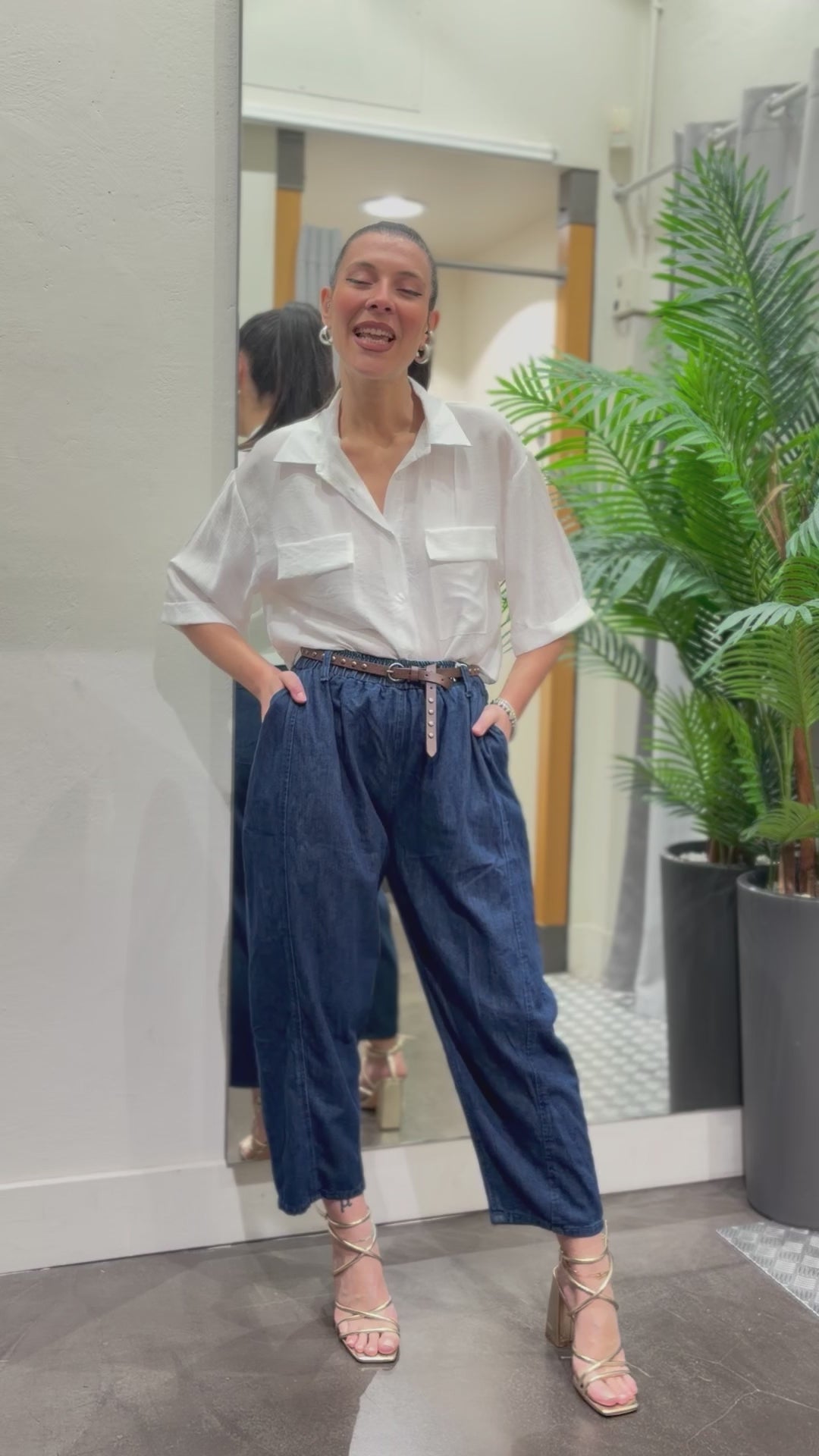 PANTALONE CHAMBRAY BANANA